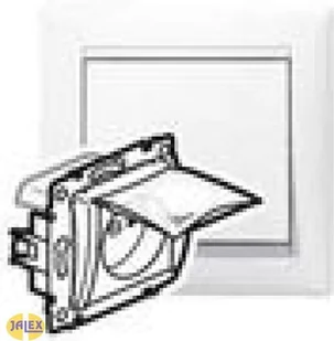 Legrand Gniazdo ścienne VALENA IP44 Pojedyncze moduł z/u klap. przez. 774221 biały - Gniazdka elektryczne - miniaturka - grafika 2