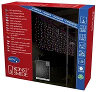 Pozostałe oświetlenie - Konstsmide 3675 503 LED lodu deszczu kurtyna świetlna z kolorowymi globes/na zewnątrz (IP44)/zewnętrzny transformator 24 V/400 kolorowe diody/przezroczysty przewód (3675-503) - miniaturka - grafika 1