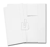 Teczki i skoroszyty - Barbara Teczka biała z długą gumką Lux - miniaturka - grafika 1