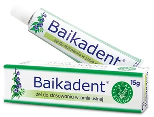 WROCŁAWSKIE ZAKŁADY ZIELARSKIE "HERBAPOL" Baikadent Żel dostosowania w jamie ustnej 15 g - Wybielanie zębów WROCŁAWSKIE ZAKŁADY ZIELARSKIE "HERBAPOL" Baikadent Żel dostosowania w jamie ustnej 15 g - Wybielanie zębów - miniaturka - grafika 1