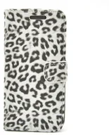 Etui i futerały do telefonów - HTC apexel etui ochronne do One M8 5 cale/12,7 cm (Leopard, styl ze skóry syntetycznej, portfele, wzory, kieszeń na karty funkcja stania) Biały - miniaturka - grafika 1