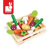 Zabawki AGD - Janod Warzywa drewniane 12 szt. w skrzyneczce, J05611 - miniaturka - grafika 1