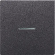 Wyłączniki światła i elektryczne - Jung Klawisz pojedynczy podwietlany - LS Metal Finish Anthracite - miniaturka - grafika 1