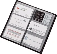 Wizytowniki - ALASSIO Wizytownik Monza, skóropodobny, na 120 wizytówek, czarny A41006 - miniaturka - grafika 1