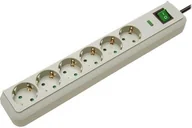 Listwy zasilające - Brennenstuhl Listwa Eco Line Safeguard 6 - szara 1159750015 - miniaturka - grafika 1