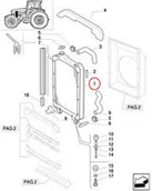Części i akcesoria do maszyn rolniczych - CNH CHŁODNICA WODY NEW HOLLAND TM135 82006827 - miniaturka - grafika 1