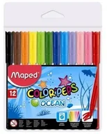 Długopisy - Maped Flamastry 12kol Colorpeps Ocean - miniaturka - grafika 1