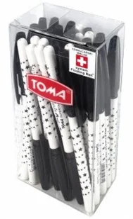 TOMA Długopis Superfine aut. 0,5mm czar. (30szt) - Długopisy - miniaturka - grafika 2