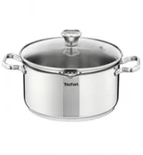 Garnki - Tefal TEFAL DUETTO GARNEK ZE STALI NIERDZEWNEJ 24CM 4,7L A70546 A70546 - miniaturka - grafika 1