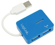 Huby USB - LogiLink USB 2.0 Hub Smile 4-Port  Hub  4 X Hi-Speed USB, niebieski, UA-0136 4052792007817 - miniaturka - grafika 1
