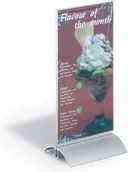 Systemy ekspozycyjne i znaki informacyjne - Durable Tabliczka na stół A4 PREZENTER 1/3 - miniaturka - grafika 1