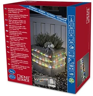 Konstsmide Kol. zewn. wąż świetl. LED 6 m czuj. 96 pkt bat. - Pozostałe oświetlenie - miniaturka - grafika 2