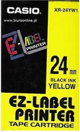 Etykiety do drukarek - Casio Taśma do drukarki etykiet 24mm XR 24YW1 - miniaturka - grafika 1