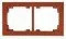 Klawisze i ramki - Karlik Ramka uniwersalna podwójna brązowy metalik 9DR-2 - miniaturka - grafika 1