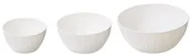 Miski i półmiski - Tescoma Misy plastikowe DELÍCIA, zestaw 3 szt., biały 630364-11 - miniaturka - grafika 1