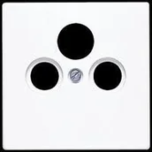 Klawisze i ramki - Jung LS 990 Biały Pokrywa gniazda RTV-SAT LS990SATWW - miniaturka - grafika 1