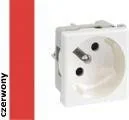 Gniazdka elektryczne - Kontakt Simon Connect gniazdo z bolcem 45x45 szybkozłączki K22/6 - miniaturka - grafika 1