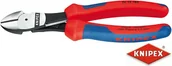 Kombinerki i obcęgi - Knipex szczypce tnące boczne o zwiększonym przełożeniu, dwukomponentowe (74 12 1 (74 12 160/ 180) - miniaturka - grafika 1