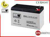 Akumulatory ogólnego zastosowania - MW Power Akumulator AGM MWS 7.2-12 12V 7.2Ah T1 - miniaturka - grafika 1