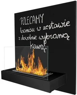 Ecofire wiszący 450x470 BOARD Czarny - Wkłady kominkowe - miniaturka - grafika 2