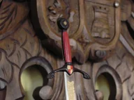 Repliki - broń - Płatnerze hiszpańscy NOŻYK DO LISTÓW MIECZ CZARNEGO KSIĘCIA - miniaturka - grafika 1