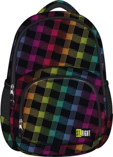 St. Majewski Plecak 3-komorowy NEON SQUARES BP-23 - Plecaki szkolne i tornistry - miniaturka - grafika 2