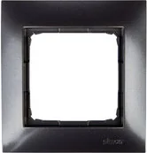 Klawisze i ramki - Kontakt Simon SIMON Ramka 1-krotna antracyt DRK1/48 SIMON54 - miniaturka - grafika 1