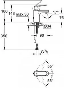 Grohe Eurosmart Cosmopolitan 3282700E - Baterie umywalkowe - miniaturka - grafika 2