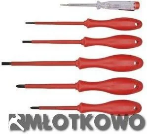 Topex wkrętaki elektryczne 5 szt + próbnik 1000V KK-23 39D155 - Śrubokręty - miniaturka - grafika 2