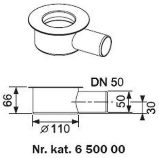 Tece kolano odpływowe z syfonem drainline 650000 - Odpływy liniowe - miniaturka - grafika 2