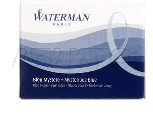 Waterman NABOJE STD CZARNO-NIEB. 8szt S0110910 - Naboje i atramenty - miniaturka - grafika 2