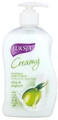 Mydła - Cussons Nawilżające mydło w płynie Luksja Creamy Olive & Yoghurt 450 ml - miniaturka - grafika 1