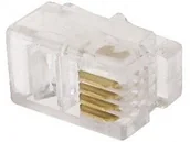 Akcesoria do monitoringu - Abcvision WTYK SŁUCHAWKOWY RJ9*P100 OPAKOWANIE 100 SZT. - miniaturka - grafika 1