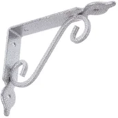 Meble modułowe i akcesoria - Wspornik ozdobny kuty 140 x 110 mm srebrny - miniaturka - grafika 1