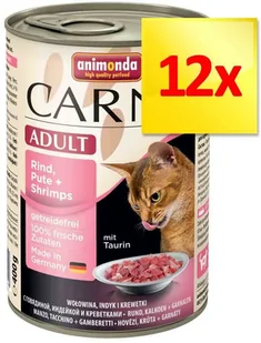 Animonda Pakiet Carny Adult, 12 x 400 g - Wołowina i serce - Mokra karma dla kotów - miniaturka - grafika 5