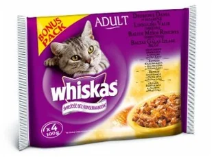 Whiskas Drobiowe danie w galaretce saszetka 3x(4x100g) + DREAMIES Snacky Mouse 60g z zabawką ! - Mokra karma dla kotów - miniaturka - grafika 5