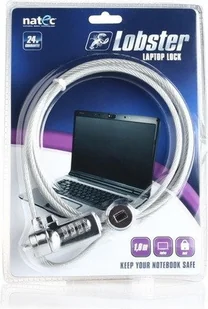 Natec Linka zabezpieczająca do laptopa NZL-0226 - Zabezpieczenia do laptopów - miniaturka - grafika 5
