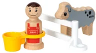 Figurki dla dzieci - Brio Zestaw dodatkowy Farmer & owca 30399 - miniaturka - grafika 1