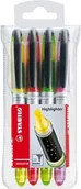 Zakreślacze - Stabilo Zakreślacz NAVIGATOR ETUI 4 KOLORY 545/4 - miniaturka - grafika 1