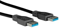 Kable USB - Rotronic ROLINE USB 3.0 wtyczka typ A USB A Niebieski kabel, czarny - miniaturka - grafika 1