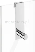 Wieszaki łazienkowe - Zack Scala Wieszak na szybę na drzwi prysznicowe haczyk stal polerowana 40089 40 - miniaturka - grafika 1
