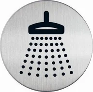 Systemy ekspozycyjne i znaki informacyjne - Durable Tabliczka PRYSZNIC PICTO śr. 83 mm - miniaturka - grafika 1