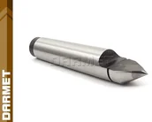 Uchwyty tokarskie - Darmet Kieł tokarski stały ze ścięciem z końcówką z węglików spiekanych - Morse 2 (DHE2) - miniaturka - grafika 1