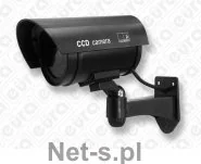 Akcesoria do monitoringu - Eura-Tech Atrapa kamery EURA AK-03B3 zewnętrzna czarna obudowa - miniaturka - grafika 1