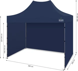 Home&Garden Namiot handlowy 300 x 200 cm granatowy 283569 - Pawilony ogrodowe Home&Garden Namiot handlowy 300 x 200 cm granatowy 283569 - Pawilony ogrodowe - miniaturka - grafika 3