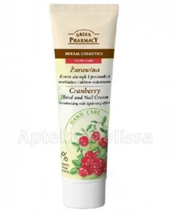 Green Pharmacy KREM DO RĄK I PAZNOKCI NAWILŻAJĄCY Z EFEKTEM ROZJAŚNIANIA ŻURAWINA 100ML - Kremy i maski do rąk - miniaturka - grafika 4