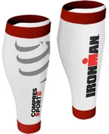 Pozostały sprzęt i akcesoria do ćwiczeń - Compressport Opaski kompresyjne na łydki R2V2 IRONMAN Białe - miniaturka - grafika 1