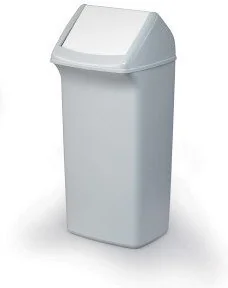 Durable DURABIN FLIP 40 SQUARE Pojemnik z uchylną pokrywą 40 l, szary - Pojemniki i kosze gastronomiczne Durable DURABIN FLIP 40 SQUARE Pojemnik z uchylną pokrywą 40 l, szary - Pojemniki i kosze gastronomiczne - miniaturka - grafika 1