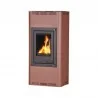 Kominki wolnostojące - HS Flamingo Aquaflam z wymiennikiem wodnym 12 kW brąz, regulacja podstawo - miniaturka - grafika 1