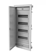 Rozdzielnie elektryczne - Pawbol Rozdzielnica podtynkowa metalowe drzwi 48+8 listwy N+PE C.1548 - miniaturka - grafika 1